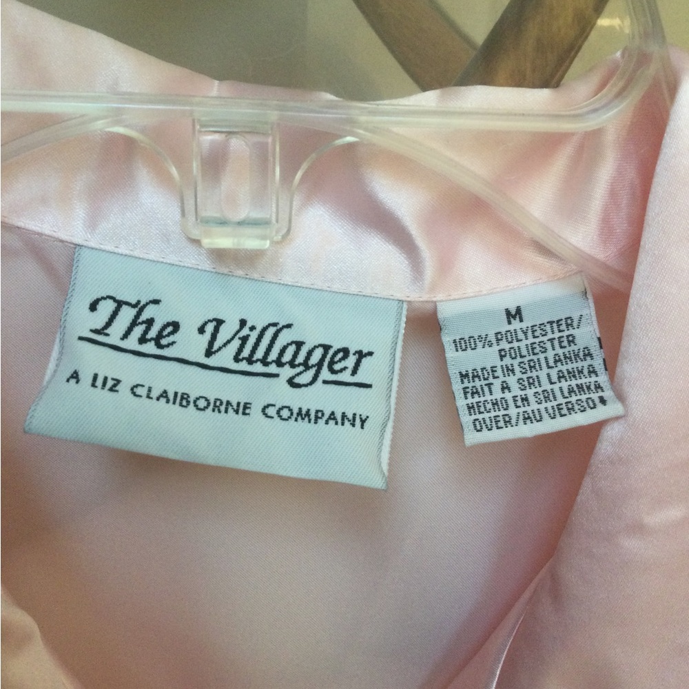 Liz Claiborne Pink Satin Blouse - Picture 3 of 5
